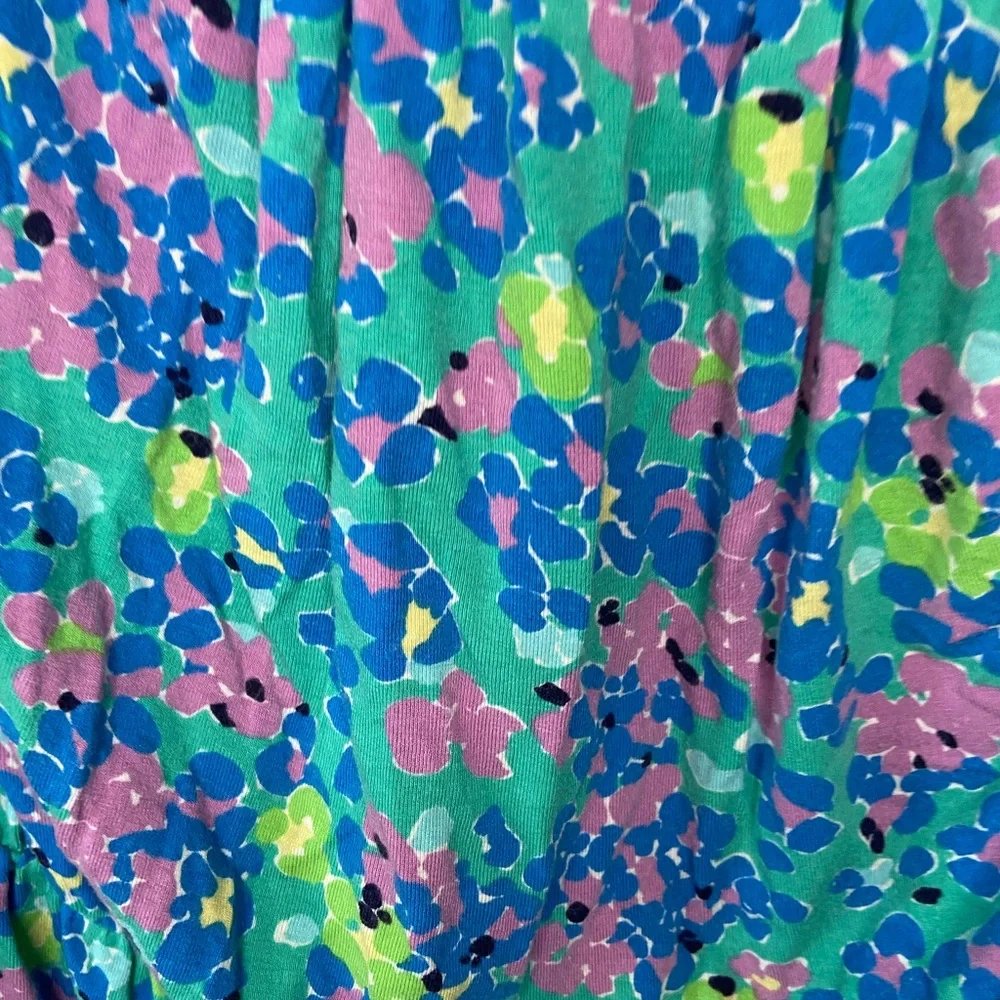 Lilly Pulitzer Strapless Floral Dress in Blue, Green, Pink - Picture 7 of 10